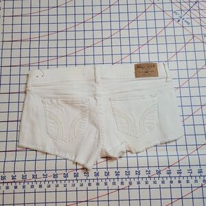 Hollister Women's White Denim Shorts